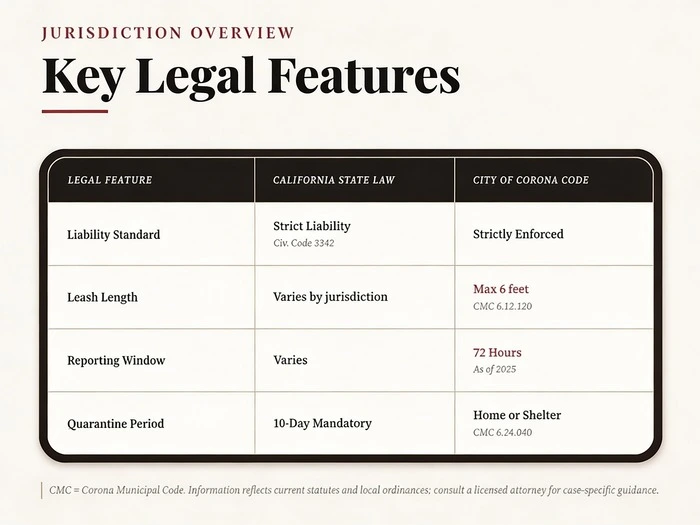 corona dog legal features